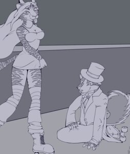 Rating: Safe Score: 0 Tags: anthro breasts canid canine clothing duo e621 eyewear felid female footwear glasses hi_res leg_warmers legwear male mammal pantherine quad_skates roller_skates skating tail tiger tongue woofiebrisbane User: bunchy7s