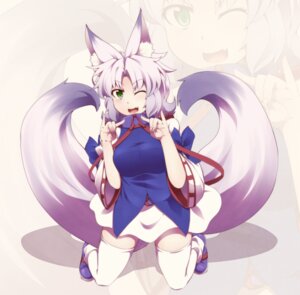 Rating: Safe Score: 0 Tags: animal_humanoid canid canid_humanoid canine canine_humanoid clothing e621 fangs female fox fox_humanoid fox_tail fukunomiya_koko green_eyes hair humanoid kuromiya legwear mammal mammal_humanoid multi_tail multicolored_hair one_eye_closed open_mouth solo tail teeth thigh_highs two_tone_hair wink zoom_layer User: bunchy7s
