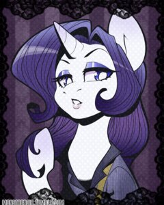 Rating: Safe Score: 0 Tags: 4:5 blue_eyes clothing e621 equid equine eyeshadow female feral friendship_is_magic fur hair hasbro horn long_hair makeup mammal monstrenoir my_little_pony mythological_creature mythological_equine mythology open_mouth purple_eyeshadow purple_hair rarity_(mlp) shirt solo topwear unicorn white_body white_fur User: bunchy7s