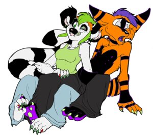 Rating: Questionable Score: 0 Tags: anthro bottomwear breasts clothed clothing deathhawk duo e621 ear_piercing ear_tails eyes_closed facial_piercing felid female glamfur green_hair hair hand_in_pouch hybrid kaku_q._spookaboo lemur licking licking_lips lip_piercing looking_pleasured male male/female mammal marsupial mohawk nipples one_eye_closed open_mouth oversized_bottomwear oversized_clothing oversized_pants pants piercing pouch_(anatomy) pouch_play primate purple_hair purple_nipples purple_tongue ring-tailed_lemur self_lick shirt short_hair sideburn_mohawk strepsirrhine tail tank_top tongue tongue_out tongue_piercing topless topwear zeriara zeriara_(character) User: bunchy7s