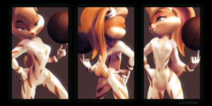 Rating: Safe Score: 0 Tags: 2:1 anthro ball basketball_(ball) clothing e621 female hi_res karol_pawlinski lagomorph leporid lola_bunny looney_tunes mammal rabbit solo space_jam swimwear warner_brothers User: bunchy7s