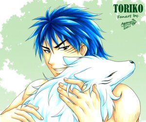Rating: Safe Score: 0 Tags: 2011 ambiguous_gender battle_wolf blue_hair canid canine canis cloth duo e621 feral fur hair human male mammal mowo simple_background terry_cloth toriko toriko_(series) white_body white_fur wolf User: bunchy7s