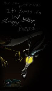 Rating: Safe Score: 0 Tags: 2013 absurd_res angel_(mlp) antlers chimera claws dialogue discord_(mlp) dog_bed draconequus duo e621 english_text fangs feet friendship_is_magic glowing glowing_eyes grievousfan hasbro hi_res hiding horn male my_little_pony pet_bed shush smile talking_to_another talons teeth text toes yellow_eyes User: bunchy7s