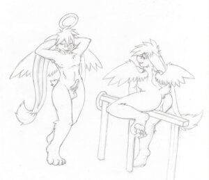 Rating: Explicit Score: 0 Tags: 2009 angel anthro anus armpit_hair backsack balls big_ears biped body_hair butt claws e621 erection eyewear feathered_wings feathers fur genitals glasses hair halo hands_behind_head looking_at_viewer male nipples nude oonzucht packmind penis pinup pole pose presenting presenting_hindquarters simple_background sketch solo standing steele_ferrum toe_claws vein white_background wings User: bunchy7s