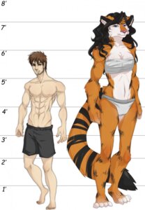 Rating: Safe Score: 0 Tags: 2013 abs anthro athletic athletic_anthro athletic_female athletic_human athletic_male barefoot biceps black_body black_fur black_hair blue_eyes bottomwear boxers_(clothing) breasts brown_eyes brown_hair chart chest_wraps claws cleavage clothed clothing digital_media_(artwork) duo e621 feet felid female fiona_(wolfpack67) fluffy fluffy_tail freelapse front_view fur grin hair height_chart hi_res human larger_anthro larger_female male mammal muscular muscular_anthro muscular_female nipples orange_body orange_fur pantherine panties paws pecs pink_nose pose rabbit_(wolfpack67) shorts simple_background size_difference smaller_human smaller_male smile standing tail tall tiger toe_claws topless topless_male underwear white_background wraps User: bunchy7s