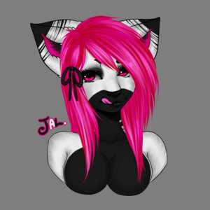 Rating: Safe Score: 0 Tags: 1:1 2013 alpha_channel anthro archived_source black_body black_fur breasts bust_portrait domestic_cat e621 felid feline felis female fur hair icon lientje looking_at_viewer mammal pink_eyes pink_hair portrait ribbons smile solo tongue white_body white_fur User: bunchy7s