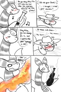Rating: Questionable Score: 0 Tags: 2012 2:3 ampharos angry anthro blush charmander clothed clothing comic dialogue digital_drawing_(artwork) digital_media_(artwork) e621 english_text fire fresnel_(buyobutt) generation_1_pokemon generation_2_pokemon hat haychel headgear headwear hi_res lute male mike_the_charmander monochrome musical_instrument musical_note musical_symbol nintendo plucked_string_instrument pmd-explorers pokemon pokemon_(species) scarf singing size_difference string_instrument symbol text ukulele User: bunchy7s