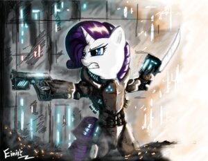 Rating: Safe Score: 0 Tags: 2012 abstract_background absurd_res armor blade blue_eyes e621 einik equid equine female friendship_is_magic grimace gun hair handgun hasbro hi_res holding_gun holding_object holding_ranged_weapon holding_weapon horn knife machine mammal my_little_pony mythological_creature mythological_equine mythology pistol power_armor purple_hair ranged_weapon rarity_(mlp) science_fiction simple_background solo tail unicorn weapon wrist_blade User: bunchy7s
