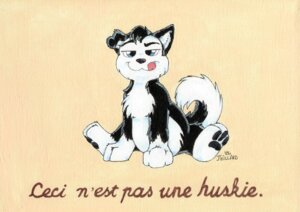 Rating: Safe Score: 0 Tags: 2006 ambiguous_gender billie_d._huskie blue_eyes canid canine canis domestic_dog e621 feral french_text full-length_portrait husky inspired_by_formal_art jessica_willard licking licking_lips licking_own_lips looking_at_viewer mammal nordic_sled_dog painting_(artwork) portrait rene_magritte self_lick solo spitz tail text the_treachery_of_images tongue tongue_out toony traditional_media_(artwork) translated User: bunchy7s Rating: Safe Score: 0 Tags: 2006 ambiguous_gender billie_d._huskie blue_eyes canid canine canis domestic_dog e621 feral french_text full-length_portrait husky inspired_by_formal_art jessica_willard licking licking_lips licking_own_lips looking_at_viewer mammal nordic_sled_dog painting_(artwork) portrait rene_magritte self_lick solo spitz tail text the_treachery_of_images tongue tongue_out toony traditional_media_(artwork) translated User: bunchy7s