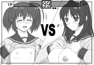 Rating: Questionable Score: 0 Tags: blush breasts clothing female flat_chest kousaka_tamaki large_breasts monochrome musical_note rule34 school_uniform serafuku shichimenchou to_heart_(series) to_heart_2 translation_request yuzuhara_konomi User: bunchy7s
