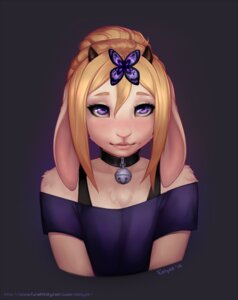 Rating: Safe Score: 0 Tags: 2012 abstract_background ambiguous_gender anthro arthropod bell bell_collar blonde_hair bovid butterfly caprine carat clothed clothing collar dated domestic_sheep e621 female_(lore) hair half-length_portrait horn insect lepidopteran lily_(thelily) long_hair looking_at_viewer mammal markings mole_(marking) portrait purple_eyes sheep signature simple_background smile solo text url User: bunchy7s