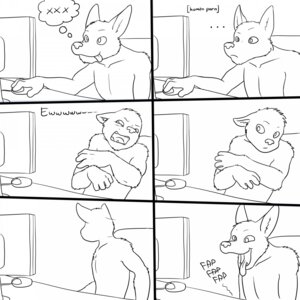 Rating: Questionable Score: 0 Tags: 1:1 anthro black_and_white canid canine canis comic computer dialogue domestic_dog e621 electronics ellipsis english_text hi_res longblueclaw male mammal masturbation monochrome naughty_face nude obscured_masturbation onomatopoeia role_reversal simple_background solo sound_effects text the_truth thought_bubble tongue white_background User: bunchy7s