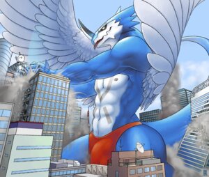 Rating: Explicit Score: 0 Tags: anthro bandai_namco biped blue_body blue_skin building building_destruction bulge claws clothed clothing countershading destruction digimon digimon_(species) dragon e621 exveemon facial_markings fangs feathered_dragon feathered_scalie feathered_wings feathers grin head_markings horn macro male markings mick39 muscular muscular_anthro muscular_male mythological_creature mythological_scalie mythology red_eyes scalie skimpy smile solo standing tail teeth thong tongue underwear wings xbuimonsama User: bunchy7s