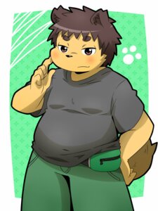 Rating: Safe Score: 0 Tags: 3:4 5_fingers anthro black_nose blush brown_body brown_eyes brown_fur canid canine canis clothed clothing domestic_dog e621 fanny_pack fingers front_view fully_clothed fur hand_on_hip hinami male mammal overweight overweight_anthro overweight_male shirt solo tan_body tan_fur topwear zipper User: bunchy7s Rating: Safe Score: 0 Tags: 3:4 5_fingers anthro black_nose blush brown_body brown_eyes brown_fur canid canine canis clothed clothing domestic_dog e621 fanny_pack fingers front_view fully_clothed fur hand_on_hip hinami male mammal overweight overweight_anthro overweight_male shirt solo tan_body tan_fur topwear zipper User: bunchy7s