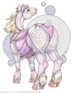 Rating: Questionable Score: 0 Tags: 2007 clothed clothed_feral clothing corset e621 ear_piercing ecmajor equid equine female feral garter_straps hooves horse legwear lingerie mammal marker_(artwork) matched_pair panties piercing quadruped simple_background solo stockings topwear traditional_media_(artwork) underwear User: bunchy7s