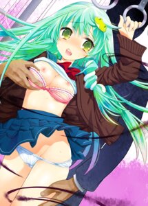 Rating: Questionable Score: 0 Tags: breasts chikan color female frog green_eyes green_hair hair_ornament imminent_rape kiritomo_coroha kiritomo_koroha long_hair molestation nipples panties panty_pull rule34 sanae_kochiya school_uniform snake touhou train train_interior underwear User: bunchy7s