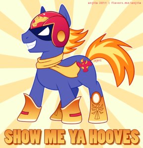 Rating: Safe Score: 0 Tags: 2011 alternate_species anjila anjilyoshi armor blue_body blue_fur boots captain_falcon clothing cutie_mark e621 empty_eyes english_text equid equine f-zero footwear friendship_is_magic fur furgonomics hair hasbro headgear helmet hooves horse male mammal mostly_nude my_little_pony nintendo orange_hair ponification pony scarf shoes simple_background smile solo tail teeth text toony white_eyes User: bunchy7s