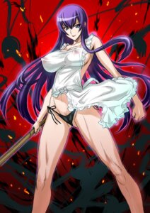 Rating: Questionable Score: 0 Tags: bare_shoulders breasts erect_nipples female highschool_of_the_dead huge_breasts joy_ride long_hair naked_apron nipples panties purple_hair rule34 saeko_busujima side-tie_panties smile solo sword toned toned_female underwear weapon wooden_sword User: bunchy7s