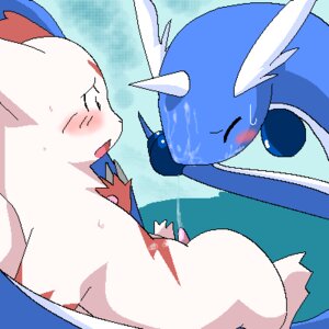 Rating: Explicit Score: 0 Tags: 1:1 ambiguous_gender blue_body blue_skin blush bodily_fluids cum cum_on_face dithering dragonair duo e621 eyes_closed feral fur generation_1_pokemon generation_3_pokemon genital_fluids horn low_res male markings nintendo open_mouth pokemon pokemon_(species) red_markings unknown_artist white_body white_fur zangoose User: bunchy7s
