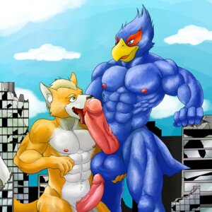Rating: Explicit Score: 0 Tags: 1:1 abs animal_genitalia anthro athletic avian ball_fondling balls beak biceps big_balls big_muscles big_penis bird blue_body blue_feathers brown_body brown_fur canid canine dd159 duo e621 erection falco_lombardi fangs feathers fondling fox fox_mccloud fur genitals hi_res humanoid_genitalia humanoid_penis interspecies licking macro male male/male male_penetrated male_penetrating male_penetrating_male mammal muscular muscular_male nintendo nipples non-mammal_balls non-mammal_nipples nude open_mouth oral pecs penetration penile penis penis_lick sex sheath star_fox tan_body tan_fur teeth tongue tongue_out vein white_body white_fur User: bunchy7s