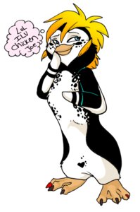 Rating: Safe Score: 0 Tags: anthro avian beak bird black_body blonde_hair blue_eyes digital_media_(artwork) e621 ear_tails english_text fan_character female fur hair heart_symbol penguin short_hair simple_background solo sony_corporation sony_pictures sony_pictures_animation surf's_up text thought_bubble white_background white_body white_fur zeriara User: bunchy7s