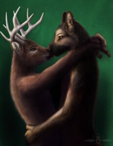 Rating: Safe Score: 0 Tags: ambiguous_gender anthro antlers canid canine canis deer detailed domestic_dog duo e621 eye_contact fur german_shepherd green_background grey_body grey_fur half-length_portrait herding_dog horn hug looking_at_another love male mammal nose_to_nose nude nuzzling pastoral_dog piercing portrait predator/prey realistic romantic romantic_couple side_view simple_background standing ykoriana User: bunchy7s Rating: Safe Score: 0 Tags: ambiguous_gender anthro antlers canid canine canis deer detailed domestic_dog duo e621 eye_contact fur german_shepherd green_background grey_body grey_fur half-length_portrait herding_dog horn hug looking_at_another love male mammal nose_to_nose nude nuzzling pastoral_dog piercing portrait predator/prey realistic romantic romantic_couple side_view simple_background standing ykoriana User: bunchy7s