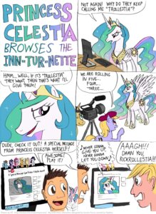 Rating: Safe Score: 0 Tags: 2011 comic computer dialogue e621 electronics english_text equid equine feathered_wings feathers female feral friendship_is_magic hasbro horn human male mammal meme my_little_pony mythological_creature mythological_equine mythology princess princess_celestia_(mlp) quadruped rickroll royalty speech_bubble tail text timothy_fay winged_unicorn wings yellow_body yellow_feathers User: bunchy7s