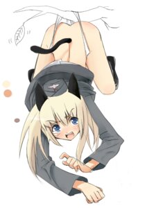 Rating: Questionable Score: 0 Tags: ass blonde_hair blue_eyes blush clothing female furoaki hat helma_lennartz panties rule34 strike_witches underwear uniform white_panties world_witches_series User: bunchy7s