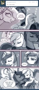 Rating: Questionable Score: 0 Tags: 2012 ask_blog comic cutie_mark derpy_hooves_(mlp) dialogue e621 english_text equid equine eyes_closed feathered_wings feathers female feral friendship_is_magic group hasbro hi_res horn john_joseco mammal monochrome my_little_pony mythological_creature mythological_equine mythology pegasus princess princess_celestia_(mlp) princess_luna_(mlp) royalty signature sleeping text tumblr unicorn winged_unicorn wings User: bunchy7s