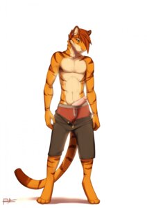 Rating: Explicit Score: 0 Tags: 2014 anthro biped clothed clothing e621 erection felid genitals hair hi_res lost-paw male mammal pantherine penis shadow simple_background solo standing tiger underwear white_background User: bunchy7s