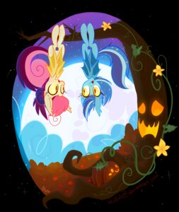 Rating: Safe Score: 0 Tags: bat bat_wings duo e621 equid equine fan_character fangs female feral flower food fruit fur hair halloween hanging_by_legs hasbro holidays hollulu horse in_tree jack-o'-lantern long_hair mammal membrane_(anatomy) membranous_wings moon multicolored_hair my_little_pony night open_mouth outside plant pony pumpkin pupils sharp_teeth sky slit_pupils smile star teeth tree two_tone_hair upside_down wings User: bunchy7s