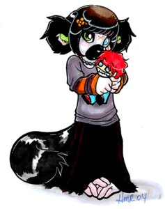 Rating: Safe Score: 0 Tags: 2004 alternative_fashion anthro biped black_hair blue_eyes bottomwear clothed clothing doll e621 female fur gem glamfur goth green_eyes grey_clothing grey_shirt grey_topwear hair heterochromia jewelry lemur looking_at_viewer mammal markings necklace oversized_bottomwear oversized_clothing oversized_pants pants pearl_(gem) pink_nose plushie primate red_bottomwear red_clothing ring-tailed_lemur ring_(marking) ringed_tail shirt short_hair shy simple_background skirt solo standing strepsirrhine striped_markings striped_tail stripes tail tail_markings topwear white_background white_body white_fur young young_anthro young_female zeriara zeriara_(character) User: bunchy7s