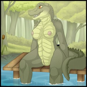 Rating: Explicit Score: 0 Tags: 1:1 2013 alligator alligatorid anthro anuvia areola arms_by_side bent_legs biped black_border border breasts crocodilian detailed_background digital_media_(artwork) e621 female forest front_vulva genitals legs_in_water legs_over_edge navel nipples non-mammal_breasts non-mammal_nipples nude open_mouth orange_eyes outside over_edge partially_submerged plant pond reptile scalie sharp_teeth sitting soaking_feet solo submerged_legs tail tail_over_edge teeth tree vulva water wood User: bunchy7s