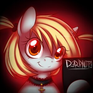 Rating: Safe Score: 0 Tags: 1:1 accessory alternative_fashion amber_eyes blonde_hair corrupteddiscipline cross crossover death_note derpy_hooves_(mlp) e621 equid equine female feral friendship_is_magic garter goth hair hasbro horse mammal my_little_pony neck_garter parody pigtails pony smile solo User: bunchy7s