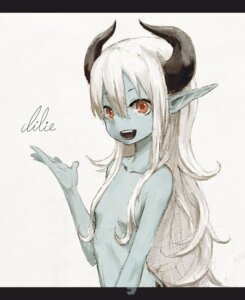 Rating: Questionable Score: 0 Tags: demon e621 female hair hi_res horn humanoid ililie monster_girl_(genre) not_furry nude number8 nymph red_eyes simple_background solo white_hair User: bunchy7s