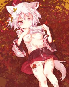 Rating: Explicit Score: 0 Tags: 1girls after_sex animal_ear breasts cum detached_sleeves female hat kajio_(maburo) momiji_inubashiri no_panties rule34 silver_hair skirt tail thigh_gap tokin_hat touhou wince User: bunchy7s