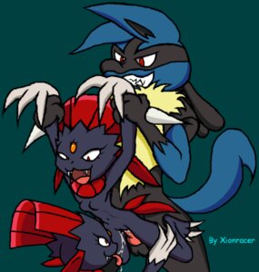 Rating: Explicit Score: 0 Tags: anthro breasts color cum female fur furry insertion interspecies lucario male penis pokemon pokemon_(species) rule34 sex size_difference straight tagme weavile User: bunchy7s