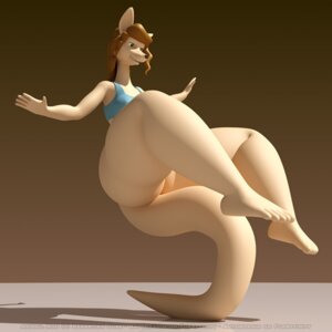 Rating: Questionable Score: 0 Tags: 1:1 3d_(artwork) abigail_roo anthro anthroanim balancing_on_tail big_butt breasts butt copyright_symbol digital_media_(artwork) e621 female huge_butt kangaroo macropod mammal marsupial overweight overweight_anthro overweight_female simple_background solo symbol tail thick_thighs wide_hips User: bunchy7s