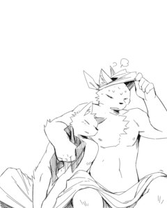 Rating: Explicit Score: 0 Tags: ^69 afterglow anthro bandana black_and_white blanket canine closed_eyes couple fox fur furry half-dressed leaning male male_only midriff monochrome navel nipples rule34 sitting sweat User: bunchy7s