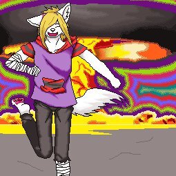 Rating: Safe Score: 0 Tags: 1:1 aliasing alternative_fashion anthro bandage blonde_hair bomb canid canine cloth clothed clothing cloud colorful_theme digital_media_(artwork) e621 explosion explosives eyes_closed front_view fur hair hair_over_eye happy jacket jag_(artist) low_res male mammal mushroom_cloud one_eye_obstructed open_mouth pixel_(artwork) running scene_(fashion) scene_haircut solo tail topwear tripping_balls white_body white_fur User: bunchy7s