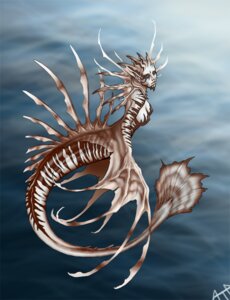 Rating: Questionable Score: 0 Tags: 2008 anthro aquatic breasts e621 female fin fish lionfish looking_at_viewer merfolk nipple_outline nipples non-mammal_breasts non-mammal_nipples nude perciform rukis scorpaeniform scorpaenoid solo spines split_form stripes water User: bunchy7s