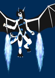 Rating: Safe Score: 0 Tags: 2014 absurd_res aircraft aircraft_animal airplane_dragon anthro azure_nyoki blue_eyes claws dragon e621 gun hair hi_res horn living_aircraft living_machine living_vehicle machine male membrane_(anatomy) membranous_wings mythological_creature mythological_scalie mythology nude ranged_weapon robot scalie simple_background smile solo tail tygar_tiger vehicle weapon wings User: bunchy7s
