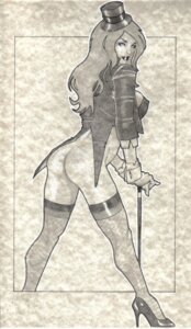 Rating: Questionable Score: 0 Tags: black_and_white bottomless cane dc dc_comics female fishnets high_heels jaiden_lourde legs looking_at_viewer looking_back monochrome pencil_(artwork) rule34 smooth_skin tagme tailcoat top_hat zatanna User: bunchy7s