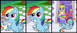 Rating: Safe Score: 0 Tags: armor blue_body blue_eyes blue_feathers blue_fur brush comic cutie_mark e621 equid equine feathered_wings feathers female feral friendship_is_magic fur hair hasbro laugh madmax male mammal multicolored_hair multicolored_tail my_little_pony mythological_creature mythological_equine mythology paint paintbrush pegasus purple_eyes rainbow_dash_(mlp) rainbow_hair rainbow_tail royal_guard_(mlp) smile tail wings young User: bunchy7s