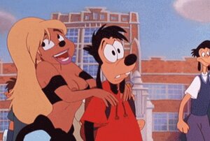 Rating: Questionable Score: 0 Tags: 2d_animation adamantp animated animated_gif anthro bouncing_breasts breasts canid canine canis cleavage clothed clothing clothing_cord digital_media_(artwork) disney domestic_dog drawstring drawstring_topwear e621 female flirting frame_by_frame goof_troop group hoodie lisa_(goof_troop) low_res male male/female mammal max_goof short_playtime skimpy third-party_edit topwear User: bunchy7s