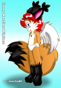 Rating: Safe Score: 0 Tags: anthro biped blue_eyes canid canine clean_diaper clothed clothing copyright_symbol diaper diaper_only digital_media_(artwork) e621 feathered_wings feathers fox fur hair hi_res jamesfoxbr jimmy-kitsune_(character) male mammal multi_tail open_mouth orange_body orange_fur short_hair solo standing symbol tail thin_diaper topless wearing_diaper wings young young_anthro User: bunchy7s