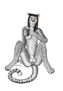 Rating: Explicit Score: 0 Tags: 2013 anatomically_correct animal_genitalia anthro anus balls beverage biped black_hair butt cheetah claws coffee coffee_mug collar container cryme_the_cheetah cup e621 felid feline femboy food fully_sheathed fur genitals hair hi_res holding_container holding_cup holding_object khraym long_hair looking_at_viewer male mammal monochrome nude orange_eyes orange_hair paws presenting realistic shaded sheath simple_background sitting smile solo spot_color spots spread_legs spreading whiskers white_background User: bunchy7s