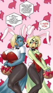 Rating: Questionable Score: 0 Tags: anthro avian beak big_breasts bird breast_size_difference breasts bunny_costume cere_(anatomy) chochi cleavage clothed clothing columbid costume digital_media_(artwork) duo e621 easter egg english_text fake_ears fake_rabbit_ears fake_rabbit_tail fake_tail female holidays legwear lingerie non-mammal_breasts overweight parakeet parrot patty_(chochi) petra_(chochi) pigeon pink_ears slightly_chubby standing teddy_(clothing) text tights true_parrot User: bunchy7s