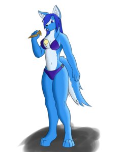 Rating: Safe Score: 0 Tags: 4:5 anthro bikini blue_body blue_fur canid canine clothed clothing dessert e621 female food fur ice_cream mammal morose_ambrose simple_background skimpy solo swimwear tail two-piece_swimsuit User: bunchy7s