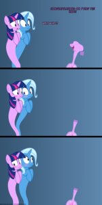 Rating: Safe Score: 0 Tags: 1:2 blush bottle comic confusion container crossover digital_media_(artwork) disembodied_mouth duo_focus e621 english_text equid equine female female/female friendship_is_magic fur genie group hair hasbro hi_res horn mailbox mammal multicolored_hair my_little_pony mythological_creature mythological_equine mythology navitaserussirus purple_body purple_eyes purple_fur purple_hair square_crossover text trixie_(mlp) tumblr twilight_sparkle_(mlp) two_tone_hair unicorn User: bunchy7s